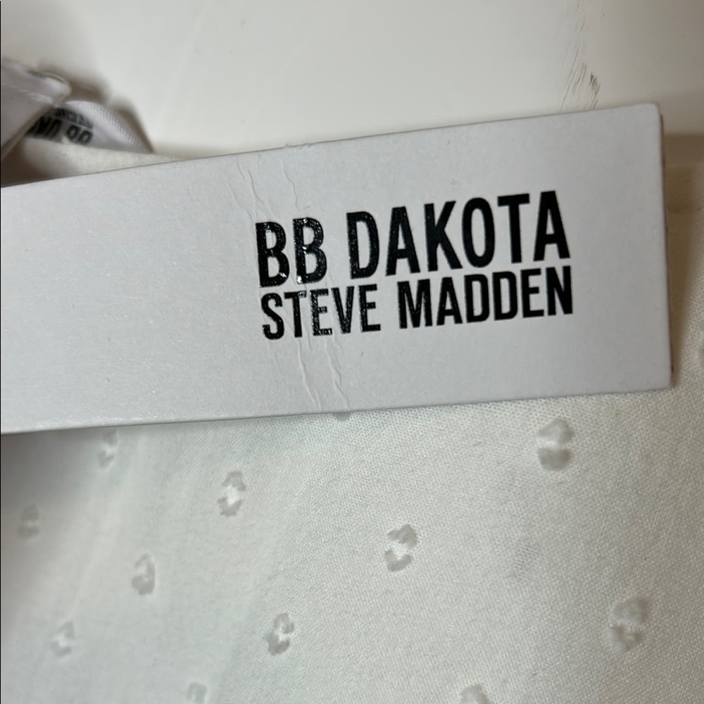 BB Dakota by Steve Madden White Tiered summer Midi Sundress size L - Picture 5 of 9